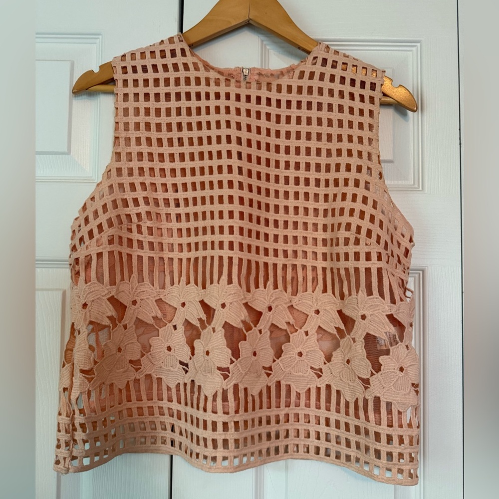 Elegant Pink Sleeveless Top